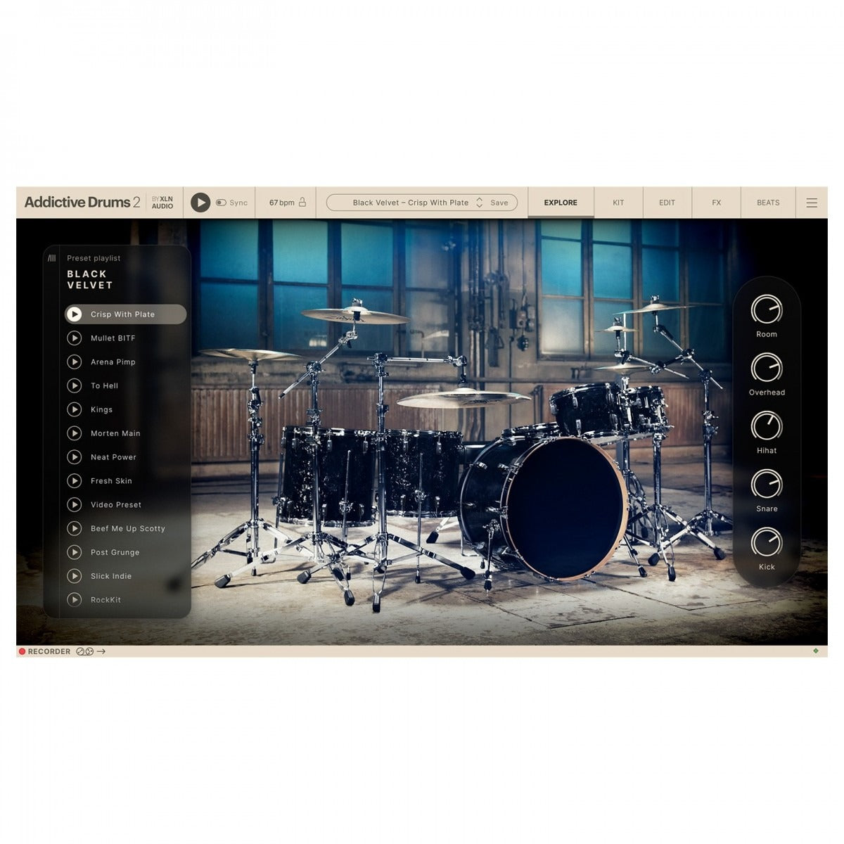 XLN Addictive Drums 2 Black Velvet