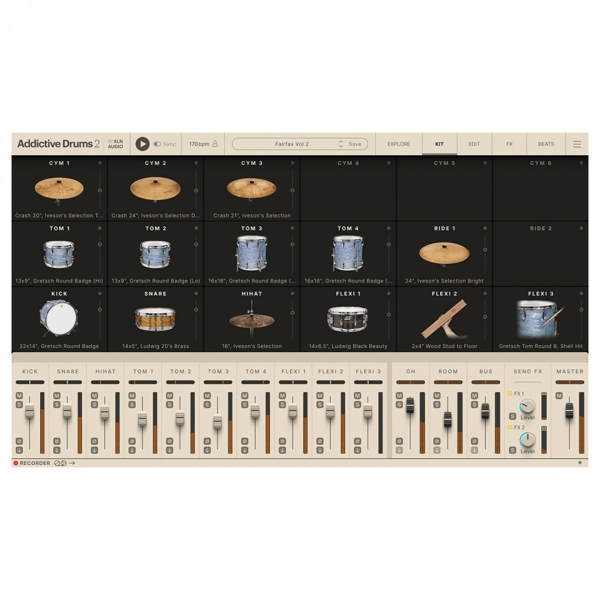 XLN Addictive Drums 2 Fairfax Vol 2